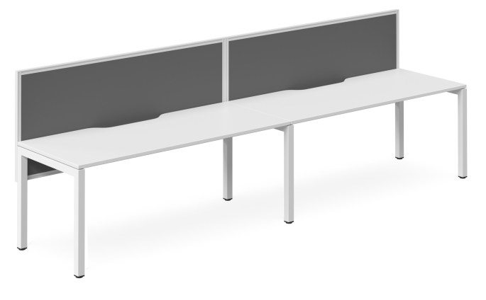 Plaza Tek 2 Person Side by Side Workstation